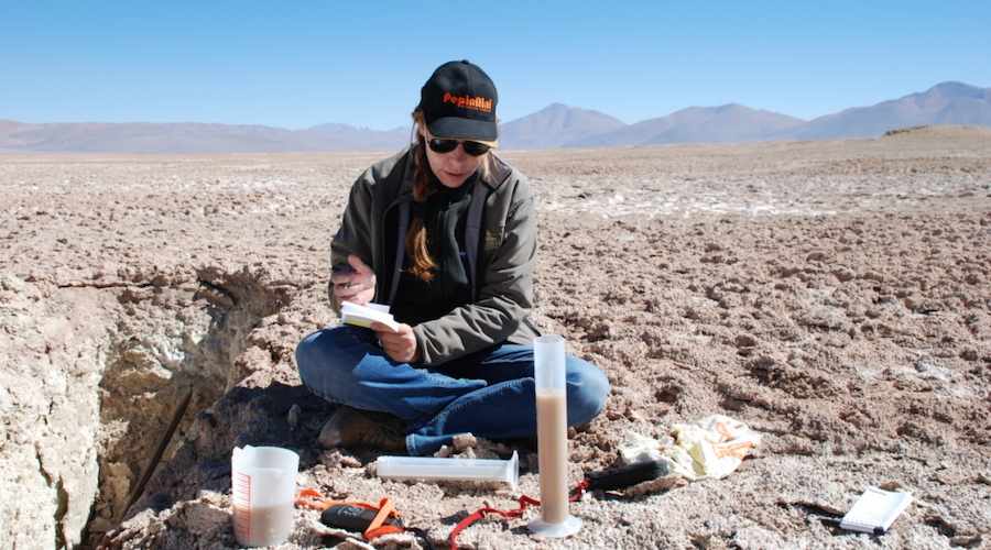 Tests at the Salta lithium project.
